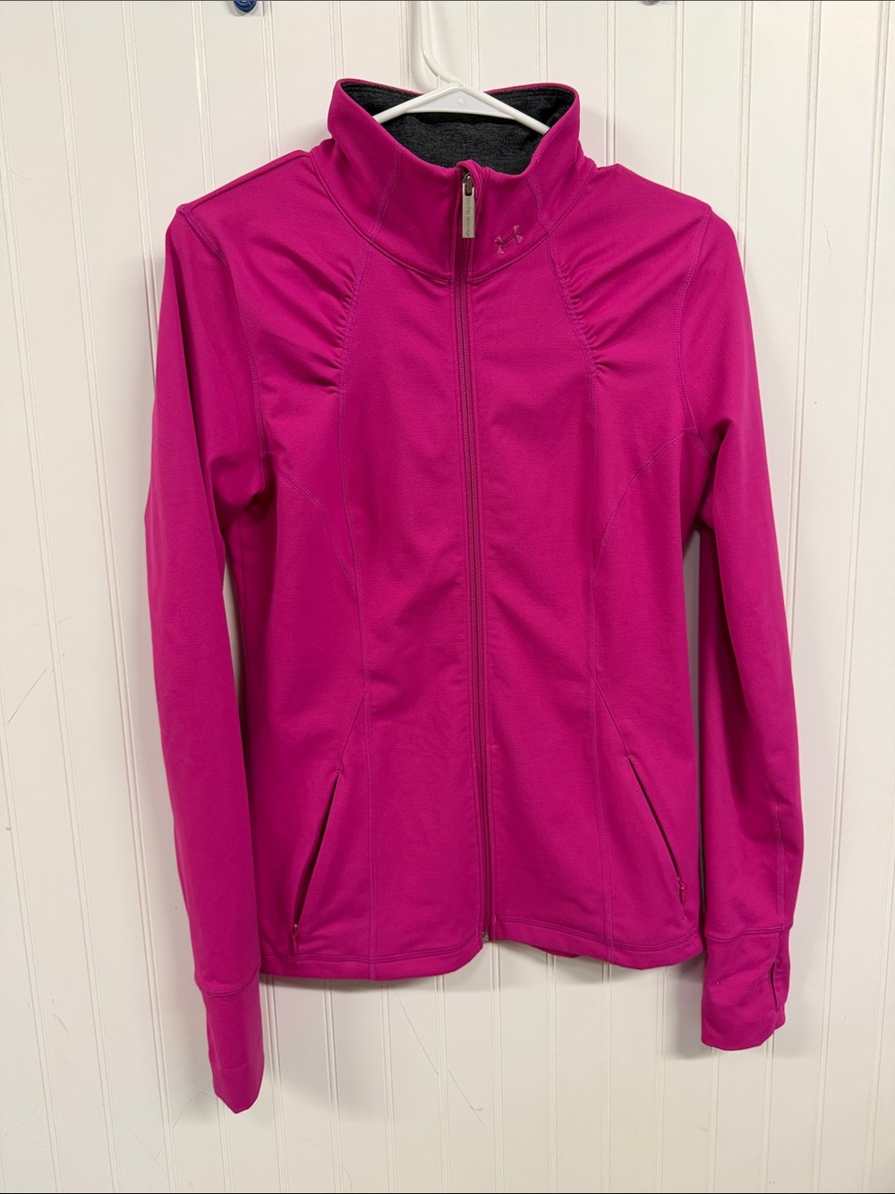 Under Armour Women's Bright Pink Full-Zip Utility Jacket